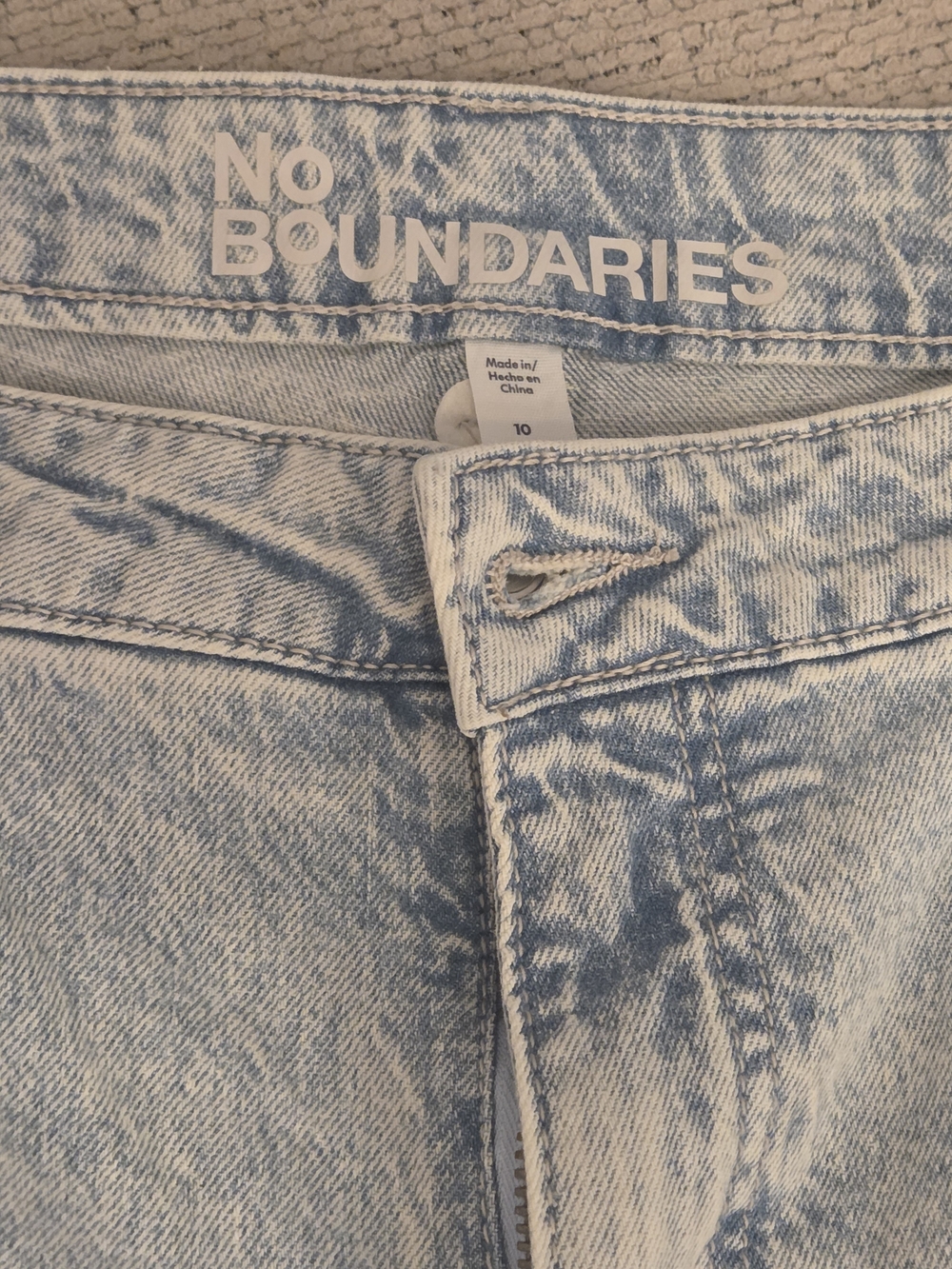No Boundaries Light Blue Wide Leg Jeans - Picture 4 of 12